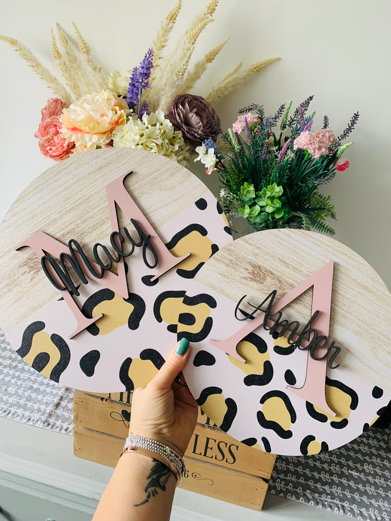 Animal Print - Personalised UV Printed Wooden Plaques