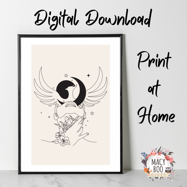 Divine Energy Digital Wall Art – Instant Download