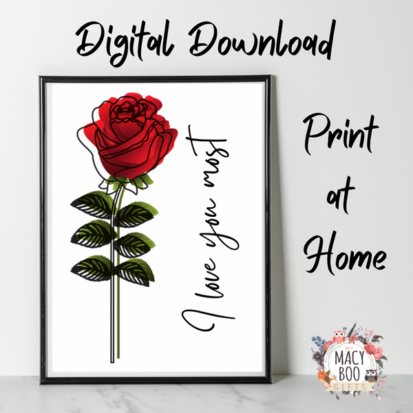 Love Digital Wall Art – Instant Download
