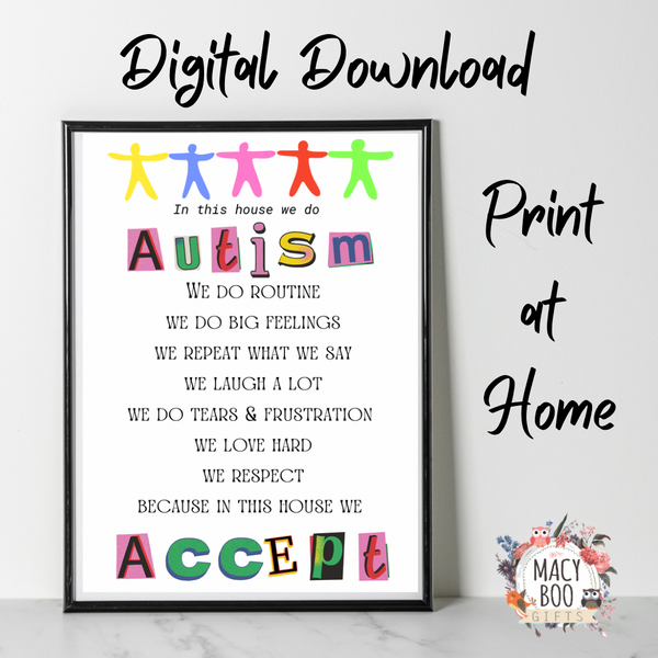 Autism Journey Digital Print – Our Loves & Battles