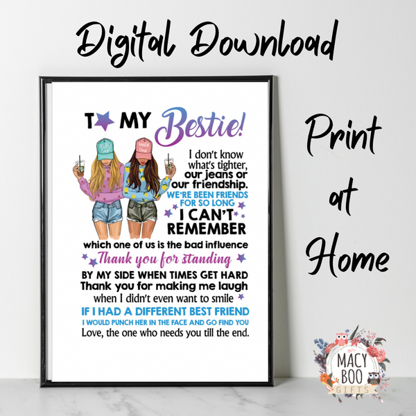 Best Friends Digital Print – A Celebration of Friendship
